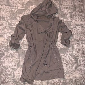 H&M Size 6 Lightweight Hooded Tan Trench